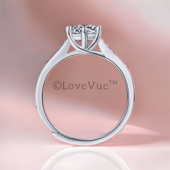 Certified 1ct. t.w. Diamond Solitaire Engagement Wedding Ring - Picture 4 of 16